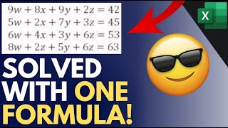 Solve a System of Linear Equations using EXCEL (Matrix Inverse Method)
