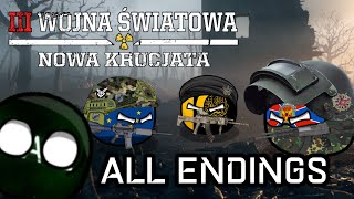 III WOJNA ŚWIATOWA: NOWA KRUCJATA | ALL ENDINGS