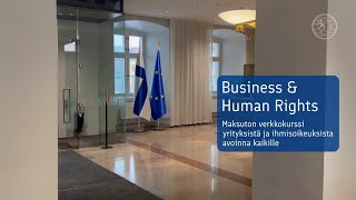 Business \u0026 Human Rights -verkkokurssi