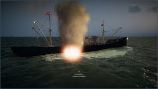 UBOAT ПодЛодка VII-B атака на Огромный конвой@VirtualGamesPlay 4K