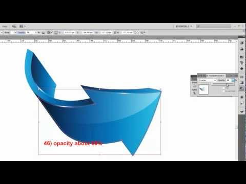 3D arrows logo adobe illustrator tutorial HD - 02 3D arrows logo adobe illustrator tutorial HD - 02