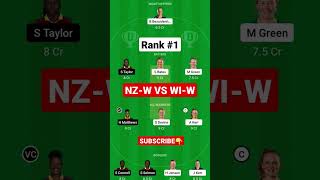 NZ-W vs WI-W Dream11 Prediction, NZ-W vs WI-W Dream11 Team,  New Zealand vs west Indies woman T20