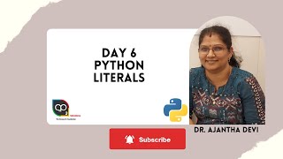 Day 6 - Python Literals