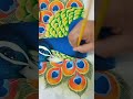 Pavão Pintura em Pano de Prato - Parte 4 - Bruno Silva #shorts