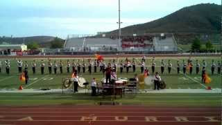 The Fallbrook Marching Warriors first band competition of 2012 at Vista Murrieta High School