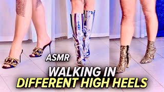 ASMR | Walking in Different High Heels (No Talking) 4K