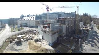 Neubau Bäderhaus in Bad Alexandersbad aus der Luft