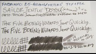 Ink Review: Sailor Jentle \