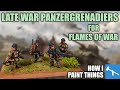 Flames of War Panzergrenadiers - Camo at 15mm Kept Simple! [How I Paint Things]