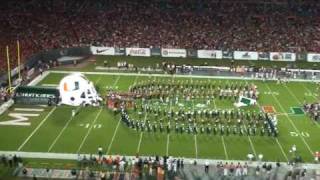 Miami Hurricanes take the field against Oklahoma 2009