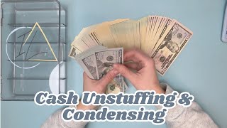 Cash Envelope Unstuffing \u0026 Condensing || Jan No. 2 || ~$6,500 to the Bank!