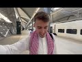 makkah to medina haramain first class train🚄masjid an nabawi 🕌 قطار الحرمين من مكة إلى المدينة