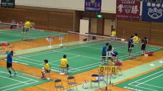 2017年 バドミントン女子 シングルス 作新学院vsふたば未来学園 4回戦 1