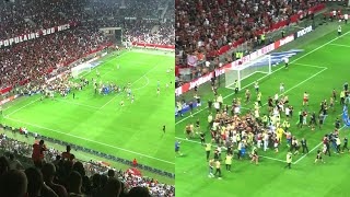 Nice vs Marseille: Nice Supporters Invade the Field at Allianz Riviera Stadium || WooGlobe