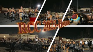 Winter Drumline-RCC Winter Drumline 2023 in the lot run thru