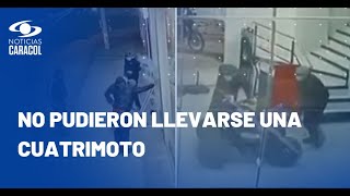 Ladrones robaron concesionario de motos en Mosquera y todo quedó en video