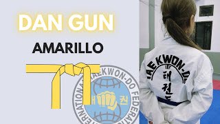 Forma Cinturón AMARILLO | Dan-Gun Tul