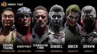 MORTAL KOMBAT 11 Terminator Vs Joker & Spawn Trailer MK11 Kombat Pack 2019 HD 720p