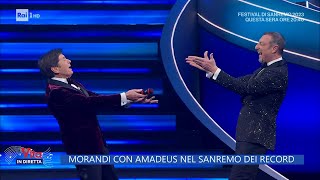 Gianni Morandi e Amadeus - La Vita in Diretta - 08/02/2023