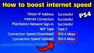 How to boost internet speed on ps4 at 2021