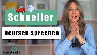 Schneller Deutsch sprechen | mit Sprechübung zum Mitmachen