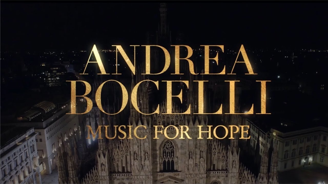 Andrea Bocelli Live Ao Vivo De Duomo Di Milano Youtube Music