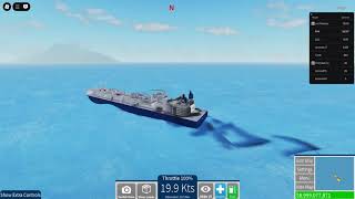 Roblox - driving Prometheus Class LNG ship in Shipping Lanes