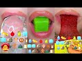 EMOJI FOOD CHALLENGE SATISFYING ASMR ICE KOHAKUTOU FROZEN HONEY 먹방