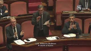 🔴 Sen. Balboni, in Aula: Non è atto dovuto...gli indizi non possono essere ritagli di giornale.