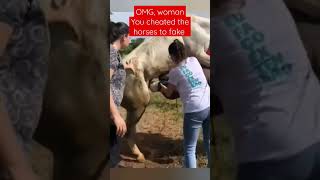 human cheated animal to do fake sex , how bad, horse please don't be crazy