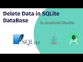 SqliteDataBase #4 : How to Delete Data on the basis of ID in the SQLite Database