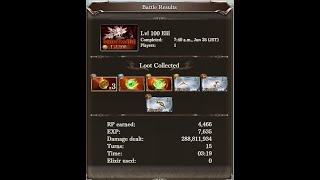 「グラブル」火古戦場１００HELL、ATとバフあり  [GBF] Fire UnW/GW NM100 ST with buffs