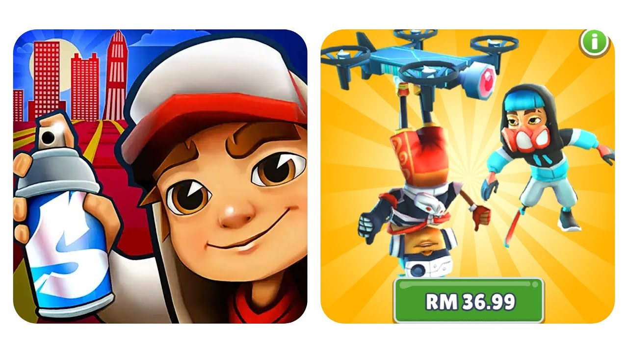 Subway Surfers Tech Bundle Andy Gamer Outfit Vs Zayn Stealth Outfit ...