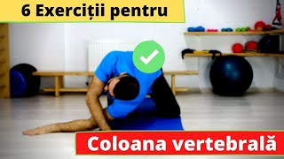 6 exerciții de kinetoterapie pentru coloana vertebrală lombară. Ședința 3. Hernie de disc. Durere