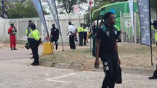 Baroka FC arrival at the stadium