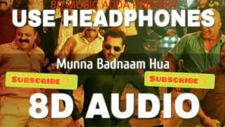 Munna Badnaam Hua (8D AUDIO) - Dabangg 3 | Salman Khan,Sonakshi S(1)