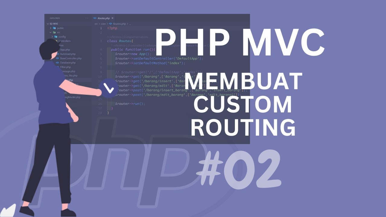 02 Php Mvc Tutorial Membuat Custom Routing Youtube