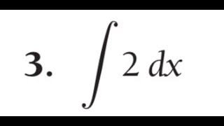 Find the indefinite integral of 2 dx