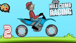 Hill Climb Racing MOD - Gameplay walkthrough part 2 - Motocross Bike (Android)