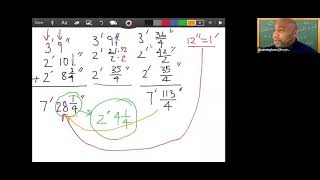 Adding and Subtracting Compound Numbers (yards and feet)