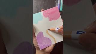 Doms pastel brush pen | boho art | #youtubeshorts #creativecornerbyvarsha #domsbrushpens