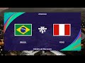 Simulación Del Brasil vs Perú - PES 2021