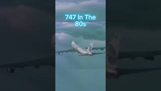 747 Now Vs In The 80s (I tried my best)#shorts#fyp#747#aviation#plane#boeing