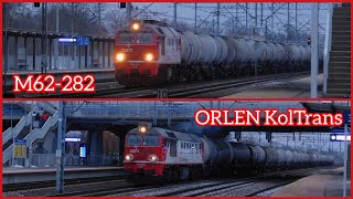 M62-282 ORLEN KolTrans ze składem cystern [ Skierniewice ].