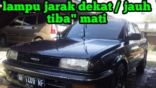 cara mudah benerin lampu dekat , jauh mati #corolla #twincam