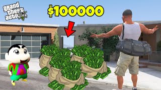 GTA 5 : SHINCHAN CHALLENGING FRANKLIN TO EARN 1 LAKH DOLLARS 😯 IN 1 HOUR