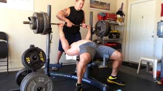 555 lb Bench Press RAW