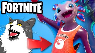 Is My Cat Otto in Fortnite? New Axo Skin! - Fortnite - Gameplay Part 108