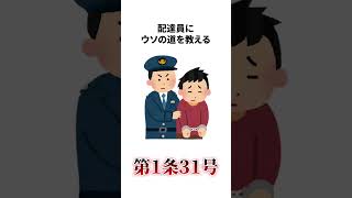 【マジ？】意外と知らない軽犯罪法・違反行為3選【怖い雑学】