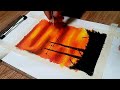 EASY OIL PASTEL DRAWING FOR BEGINNERS - Beautiful Sunset Scenery - Step by step Tutorial